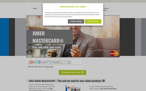 Joker MasterCard® Pay safe with your card