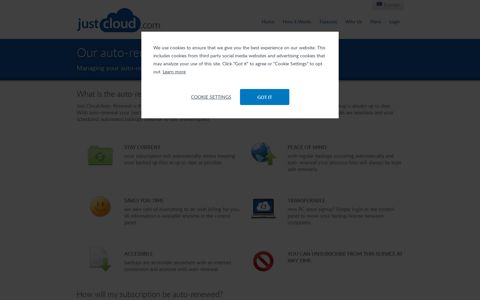Create Your Free Account - JustCloud