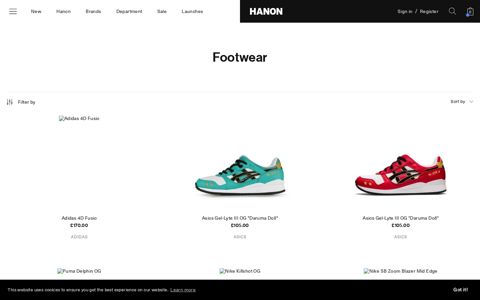 Footwear - Hanon Shop