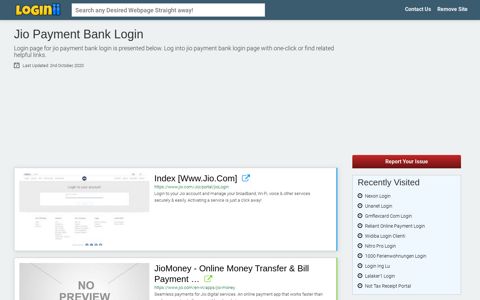 Jio Payment Bank Login - Loginii.com
