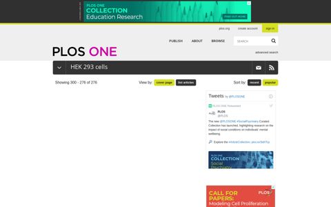HEK 293 cells - PLOS ONE