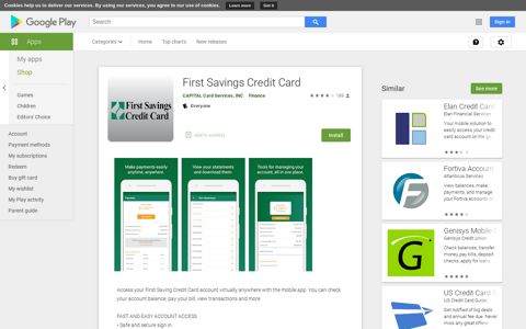 First Savings Credit Card – Apps on Google Play