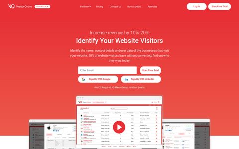 Visitor Queue: Website Visitor Tracking | Identify Website Visitors