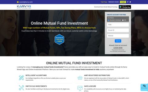 Karvy Value: Online Mutual Funds Investment in India
