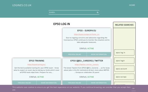 epso log in - General Information about Login - Logines.co.uk