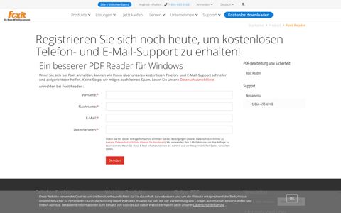 Foxit Reader – Registrieren – Foxit Software