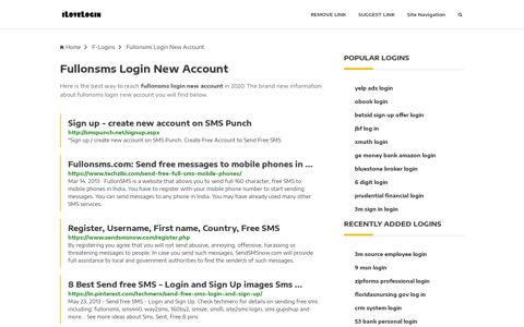 Fullonsms Login New Account ❤️ One Click Access - iLoveLogin