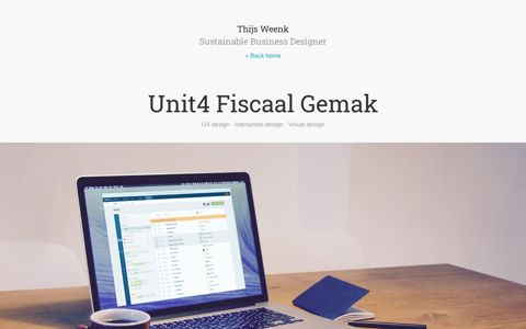Unit4 Fiscaal Gemak | Thijs Weenk, sustainable business ...