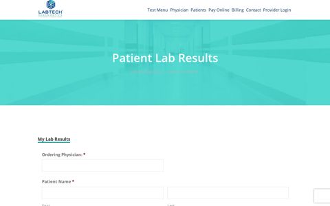 Patient Lab Results - Labtech Diagnostics