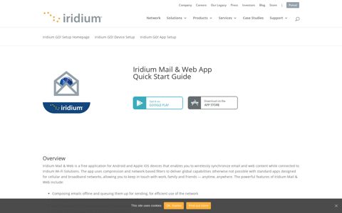 Iridium GO! Mail and Web App - Setup | Iridium Satellite ...