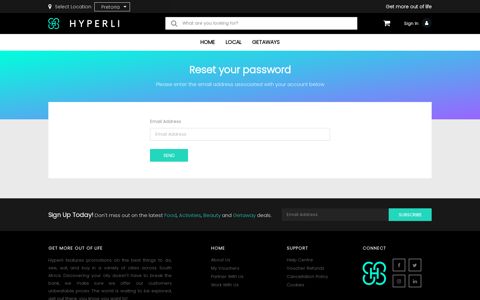 Reset your password - Hyperli