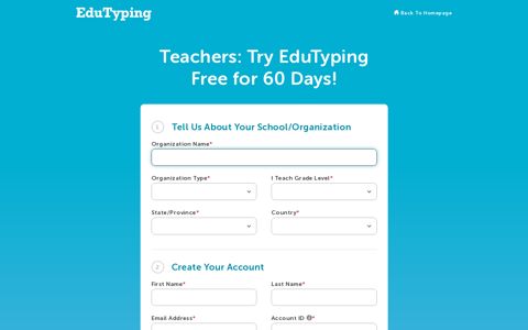 Try EduTyping Free - EduTyping Teacher Portal