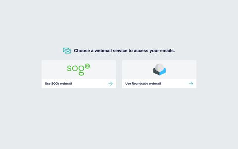 Webmail - Your email with Sogo and Roundcube - Gandi.net