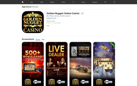 ‎Golden Nugget Online Casino on the App Store