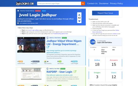 Jvvnl Login Jodhpur - Logins-DB