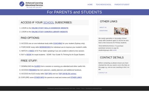 parents & students link - Enhanced Learning Educational ...