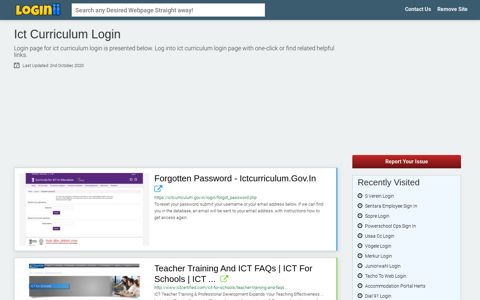 Ict Curriculum Login - Loginii.com