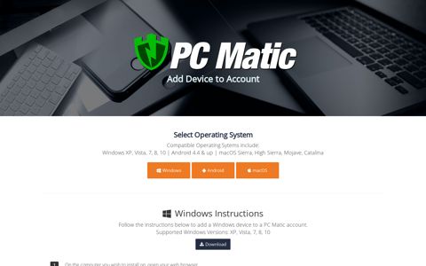 Add Device | PC Matic