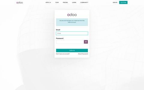 Web/login - Odoo