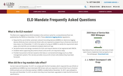 ELD Mandate FAQs: Answers on Final Electronic Log Rule