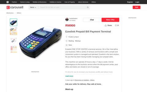 Ezeelink Prepaid Bill Payment Terminal, Electronics, Others ...