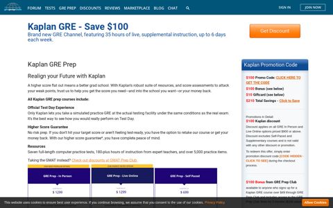 $200 Kaplan GRE Discount Code | GRE Prep Club