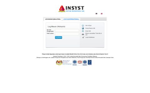 INSYST (Sistem Bersepadu IAB) - Institut Aminuddin Baki