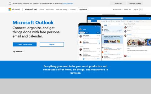 Outlook – free personal email and calendar from Microsoft