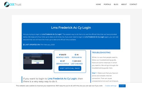 Lms Frederick Ac Cy Login - Find Official Portal - CEE Trust