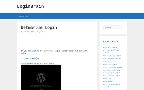 netmarble login - LoginBrain
