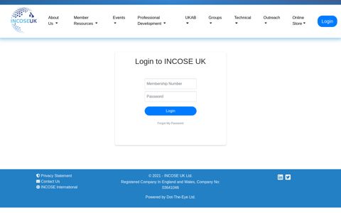 Login - INCOSE UK