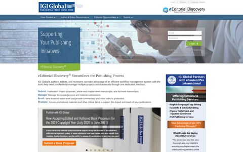 eEditorial Discovery® | IGI Global