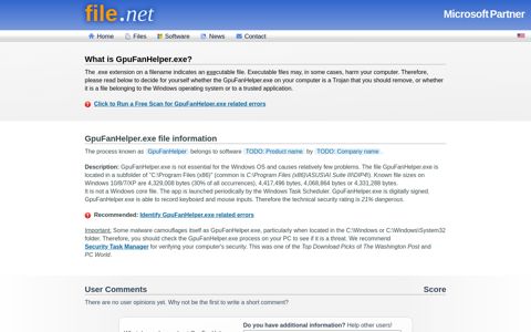 GpuFanHelper.exe Windows process - What is it? - File.net