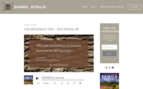 The Movement Diet - Ido Portal #8 — Daniel Vitalis