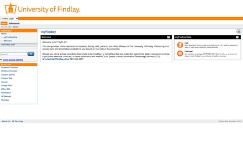 Home | myFindlay - University of Findlay