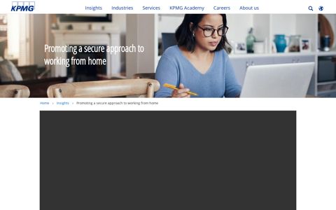 Promoting a secure approach to working from home - KPMG ...