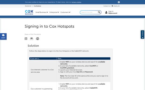 Signing in to Cox Hotspots | Cox Business