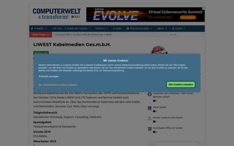 LIWEST Kabelmedien Ges.m.b.H. - Computerwelt