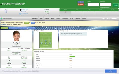 Aleix FEBAS soccer player profile - Soccer Manager