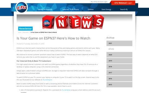 Is Your Game on ESPN3? Here's How to Watch -