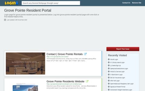 Grove Pointe Resident Portal - Loginii.com