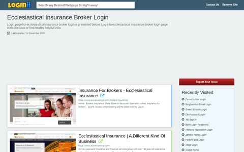 Ecclesiastical Insurance Broker Login - Loginii.com