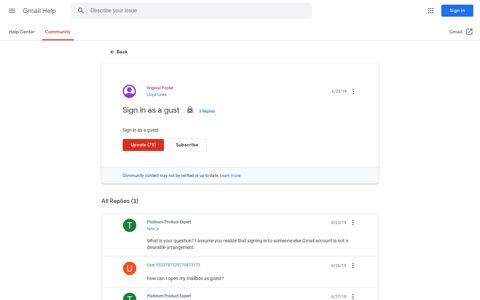 Sign in as a gust - Gmail Community - Google Support