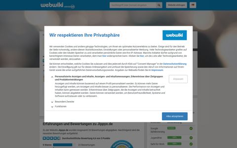 Jippyx.de - Erfahrungen und Bewertungen zu Jippyx - Webwiki