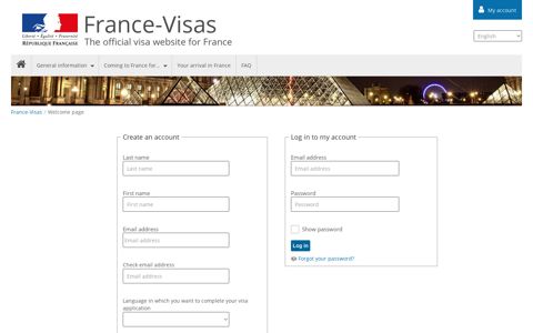 My account - France-Visas