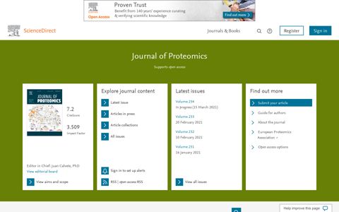 Journal of Proteomics | ScienceDirect.com by Elsevier