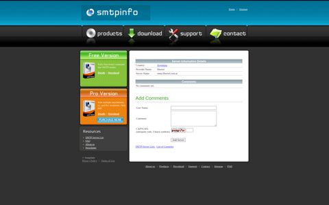 SMTP Server smtp.fibertel.com.ar for fibertel - SmtpInfo