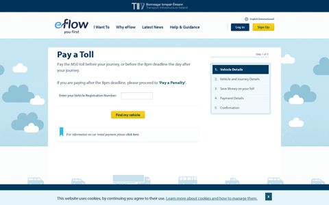 Pay a Toll - eFlow.ie