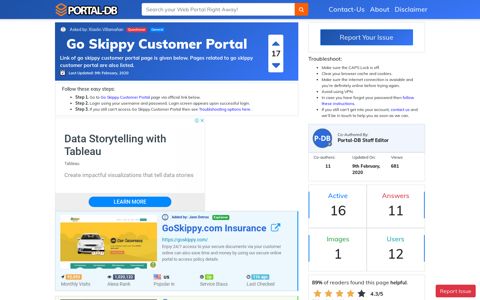 Go Skippy Customer Portal