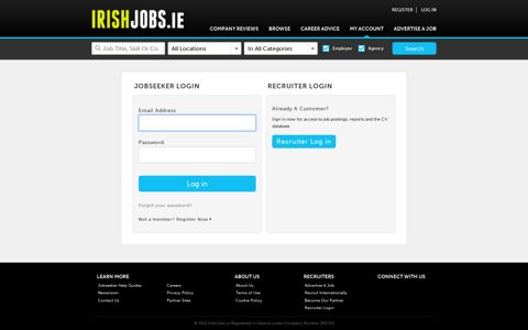 Jobseeker Login - IrishJobs.ie